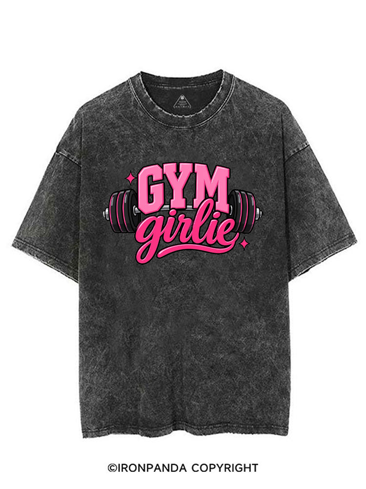 GYM GIRLIE PINK FITNESS VINTAGE GYM SHIRT