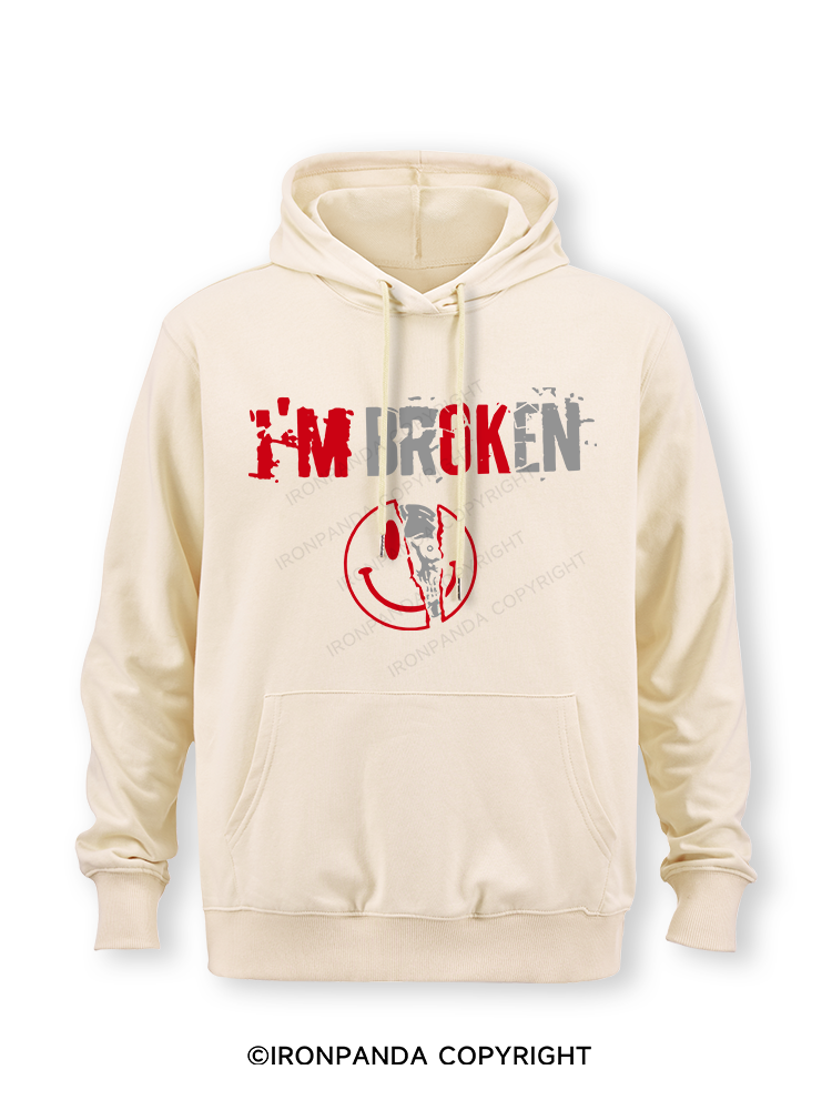 I’m Broken And Smiling Classic Gym Hoodie