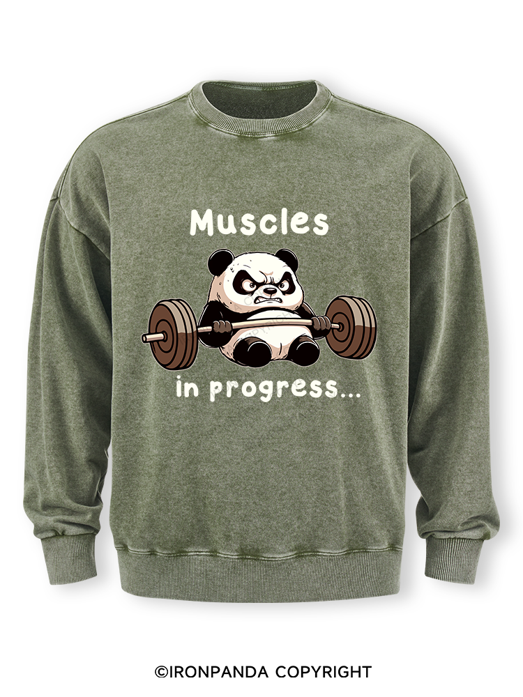 muscles in progress Washed Sweatshirt