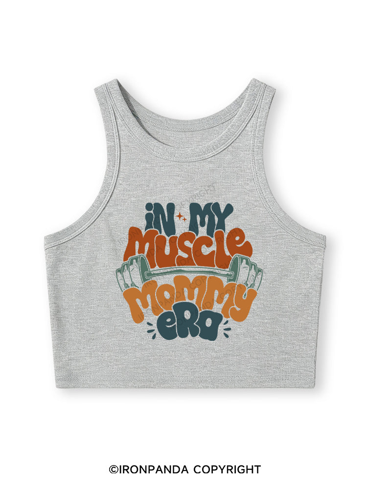 FUNNY WORKOUT Fitted Crop Tank Top