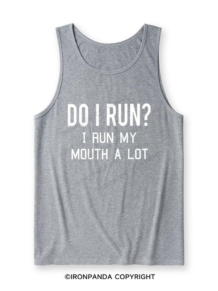 I RUN MY MOUTH Ultra Soft Heather Tank