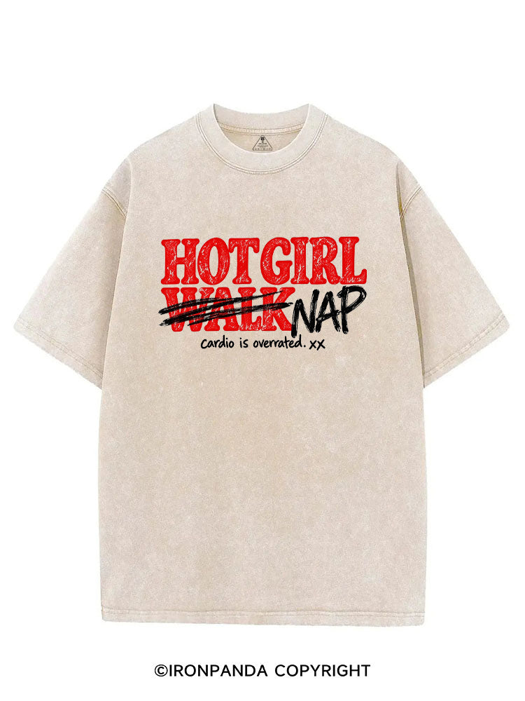 HOT GIRL NAP CARDIO IS OVERRATED VINTAGE GYM SHIRT