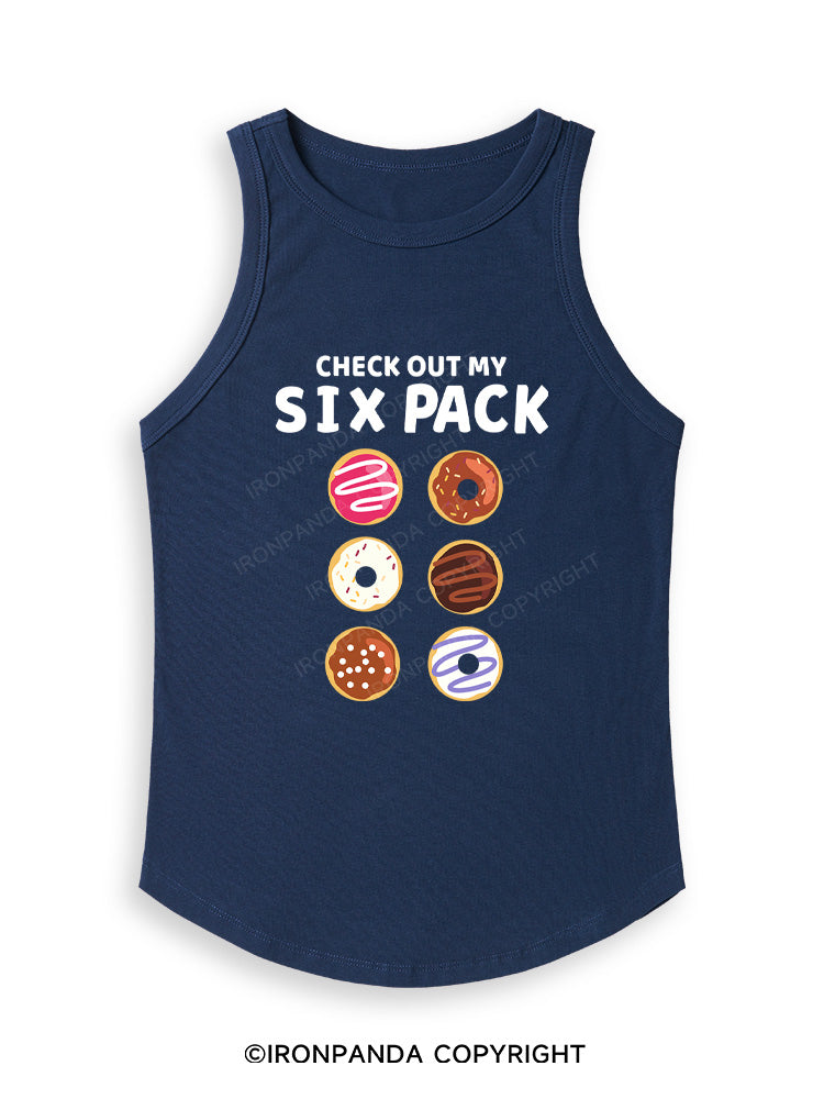CHECK OUT MY SIX PACK  Fitted Tank Top