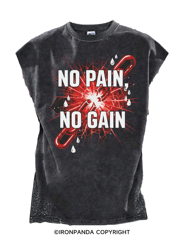 NO PAIN NO GAIN Cut Off Tank