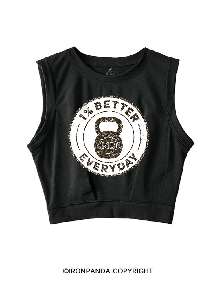 1% BETTER EVERYDAY WORKOUT ROCKER COTTON TANK