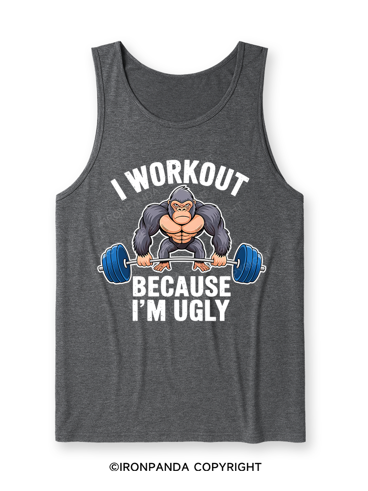 I workout because I'm ugly Ultra Soft Heather Tank
