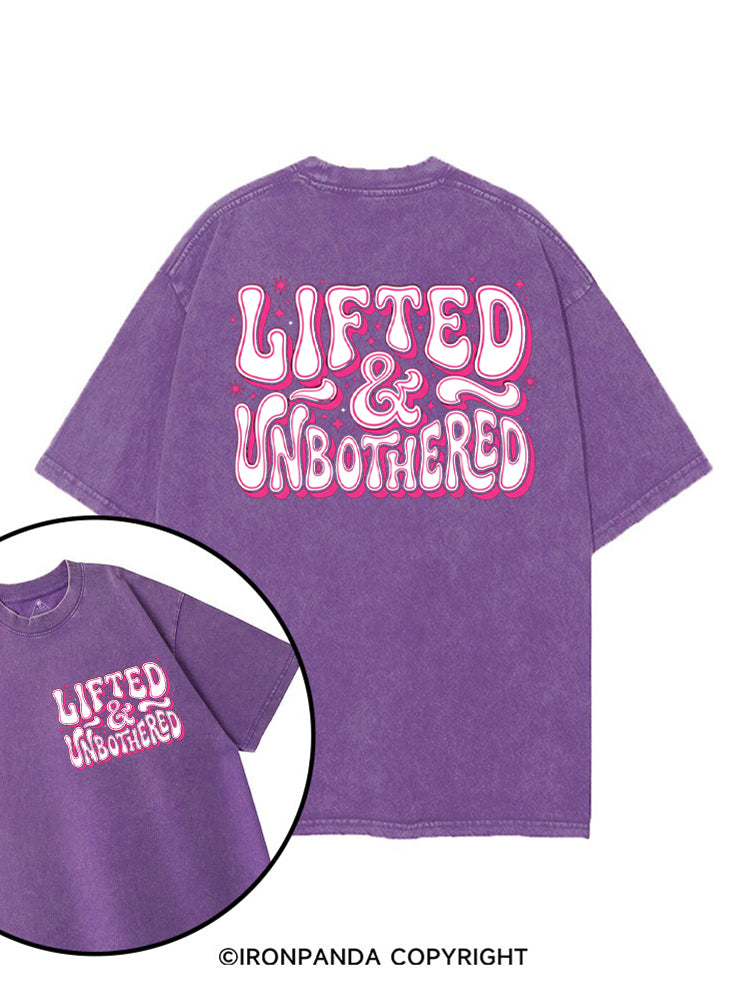 Lifted And Unbothered printed Gym Shirt