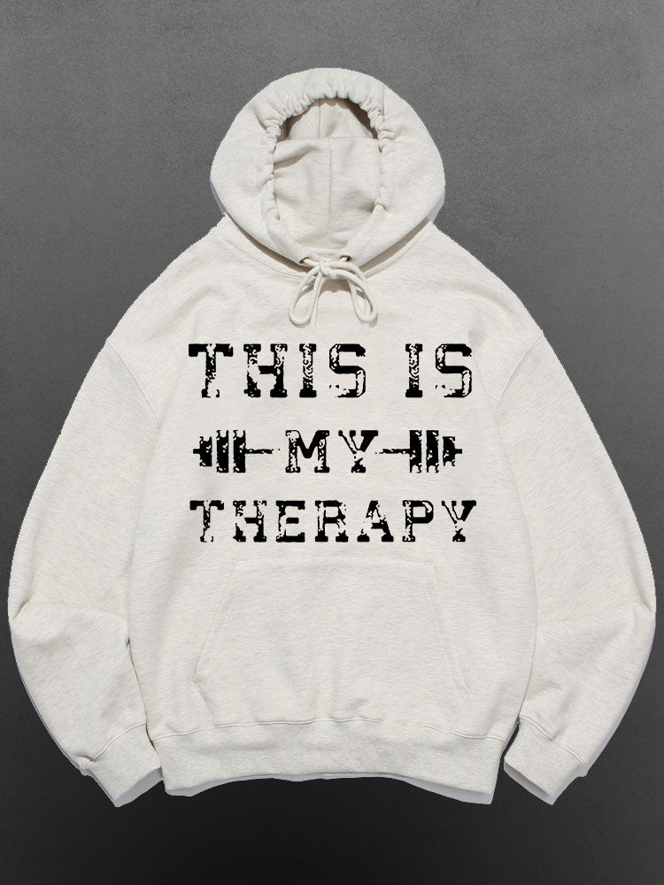 This is My Therapy Cotton Sports Hoodie