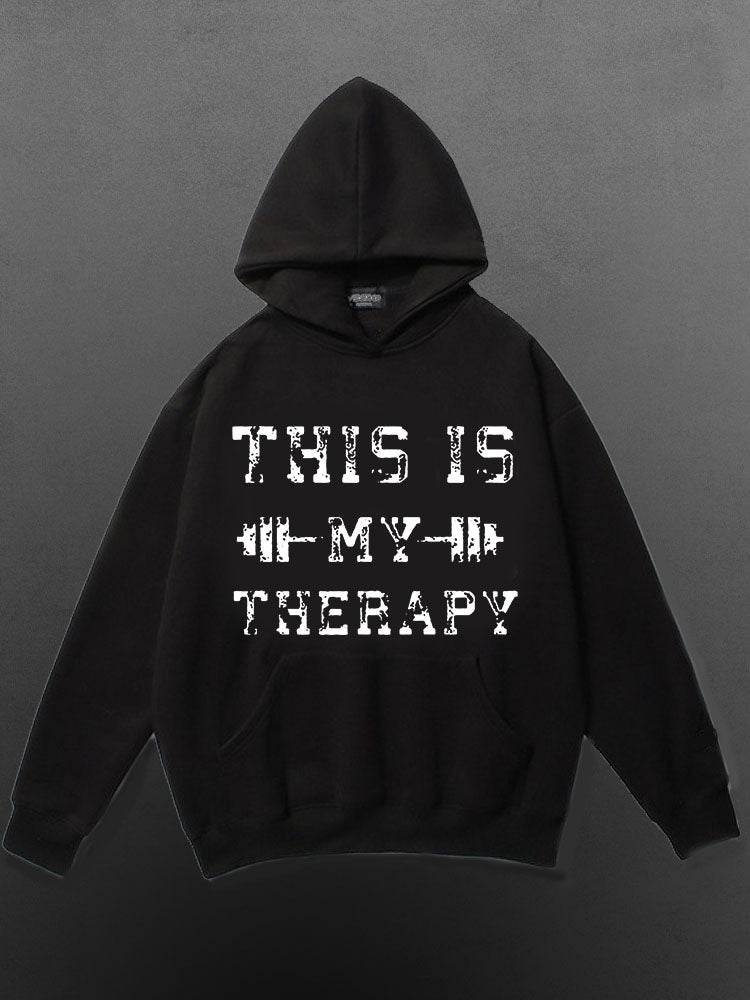 This is My Therapy is Hot Cotton Sports Hoodie