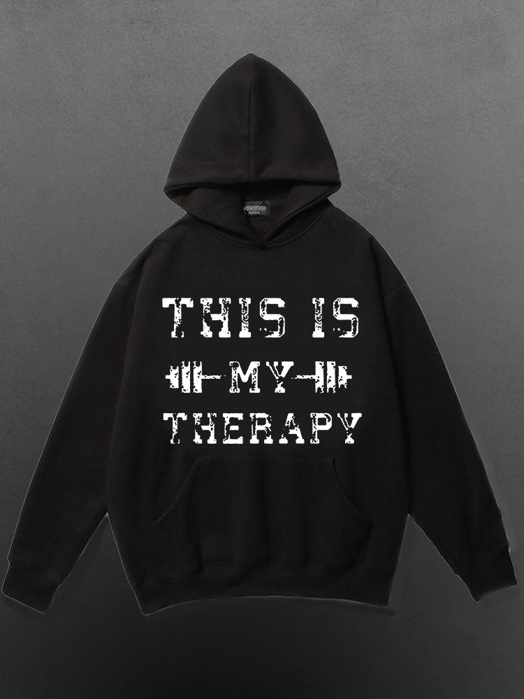 This is My Therapy is Hot Cotton Sports Hoodie