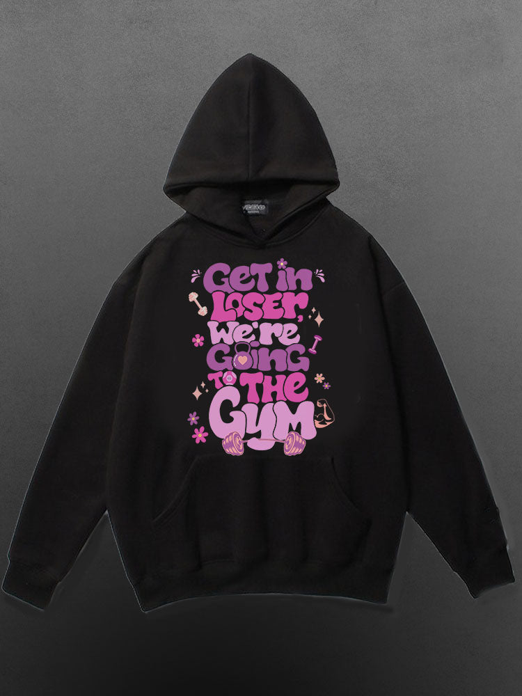 We're Going to Gym Cotton Sports Hoodie