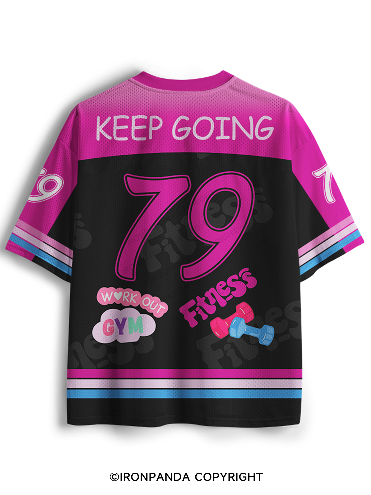 Colorful Fitness Lifestyle Mesh Jersey
