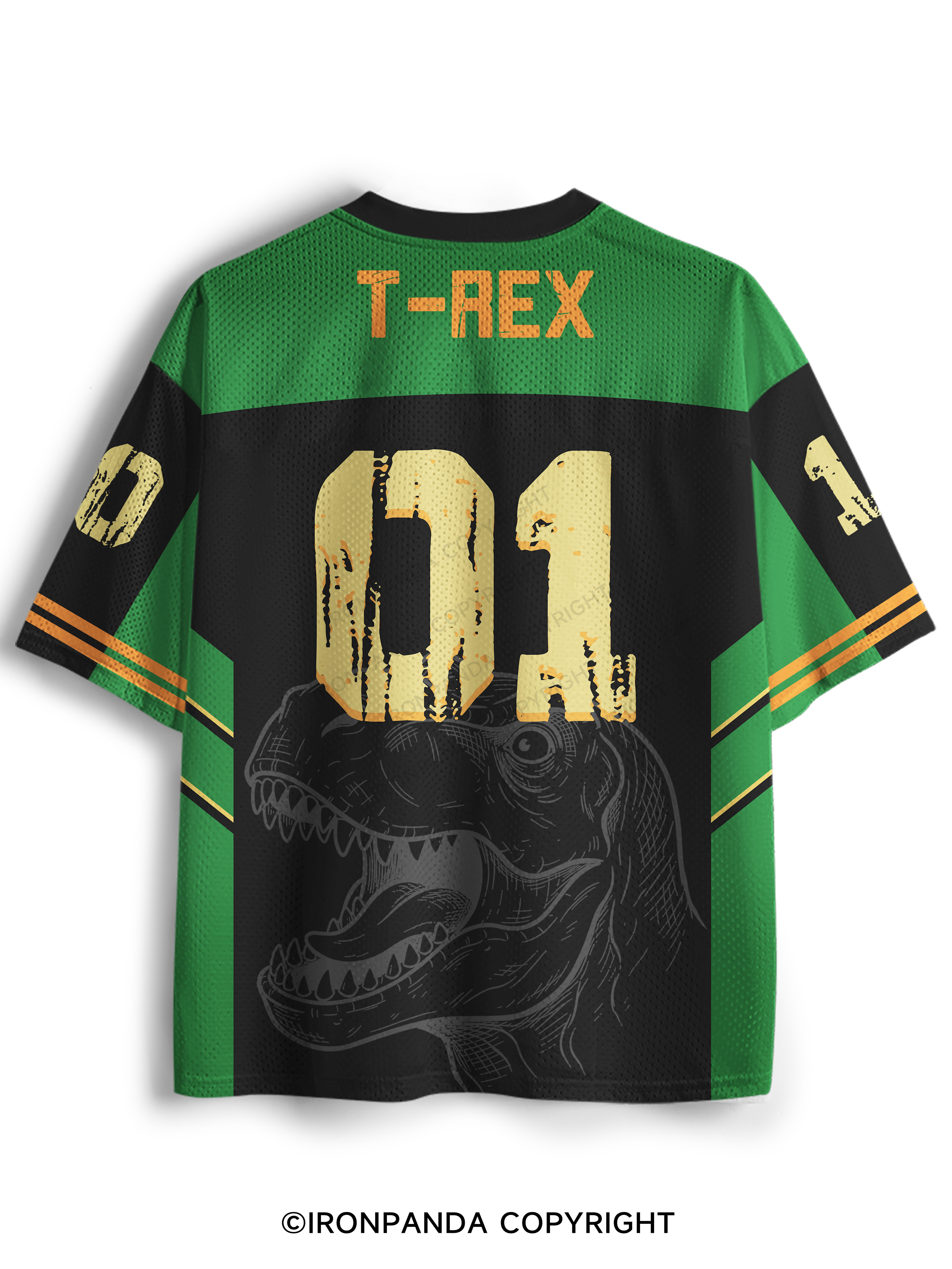 T Rex No Like Pushups Funny Dinosaur Mesh Jersey