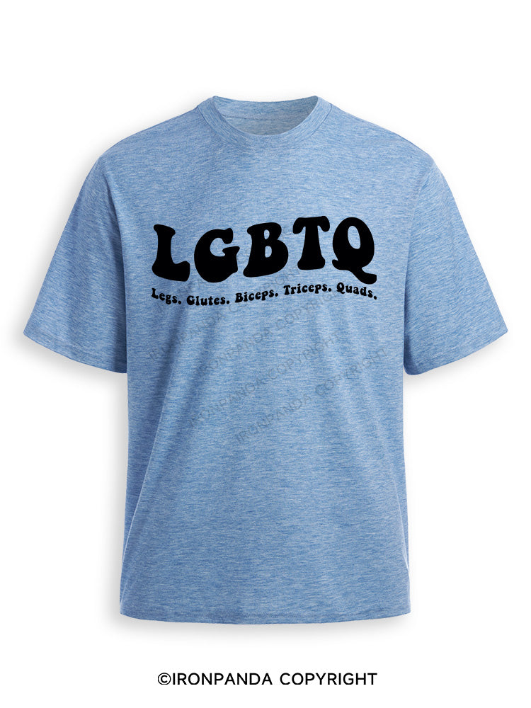 LGBTQ: Legs, Glutes, Biceps, Triceps, Quads Ultra Soft Heather T-Shirt