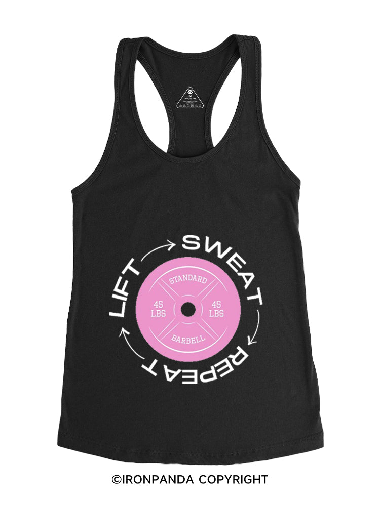 LIFT SWEAT REPEAT WORKOUT Gym Racerback Tank