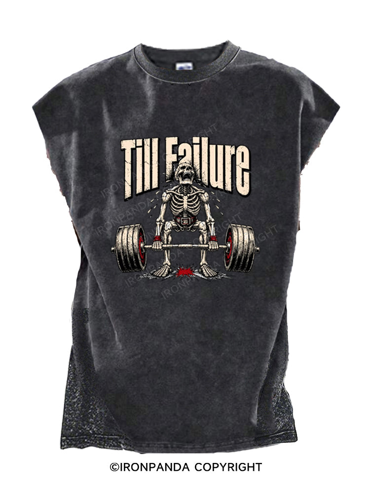 Funny Till Failure Skeleton Deadlift Cut Off Tank