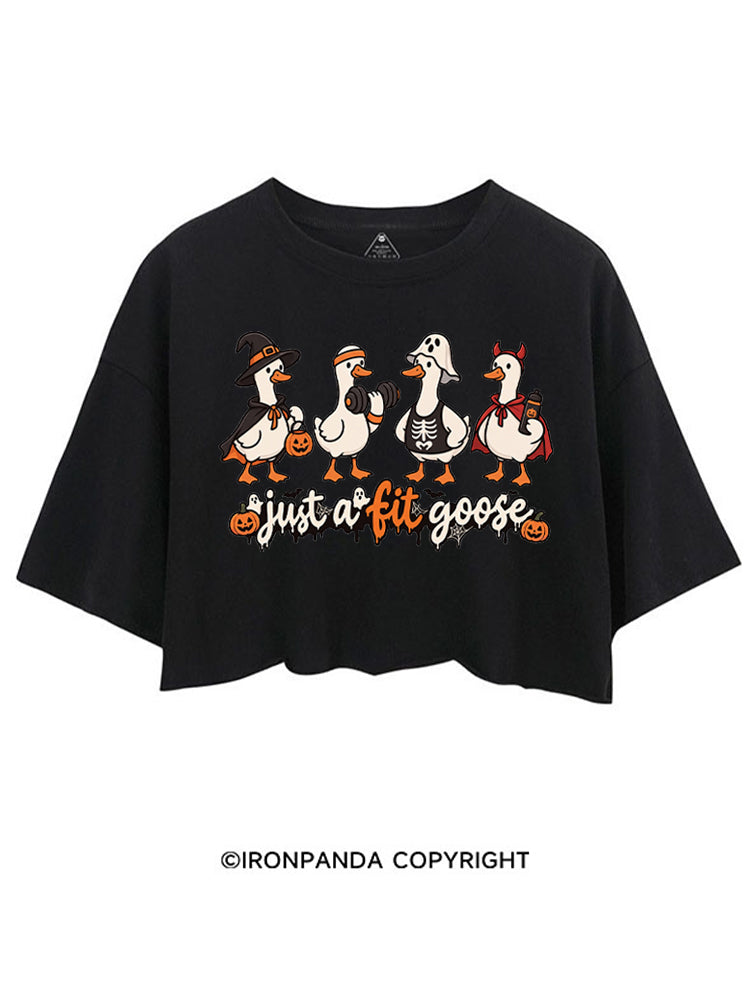 Just a Fit Goose Cute Goose Workout CROP TOPS
