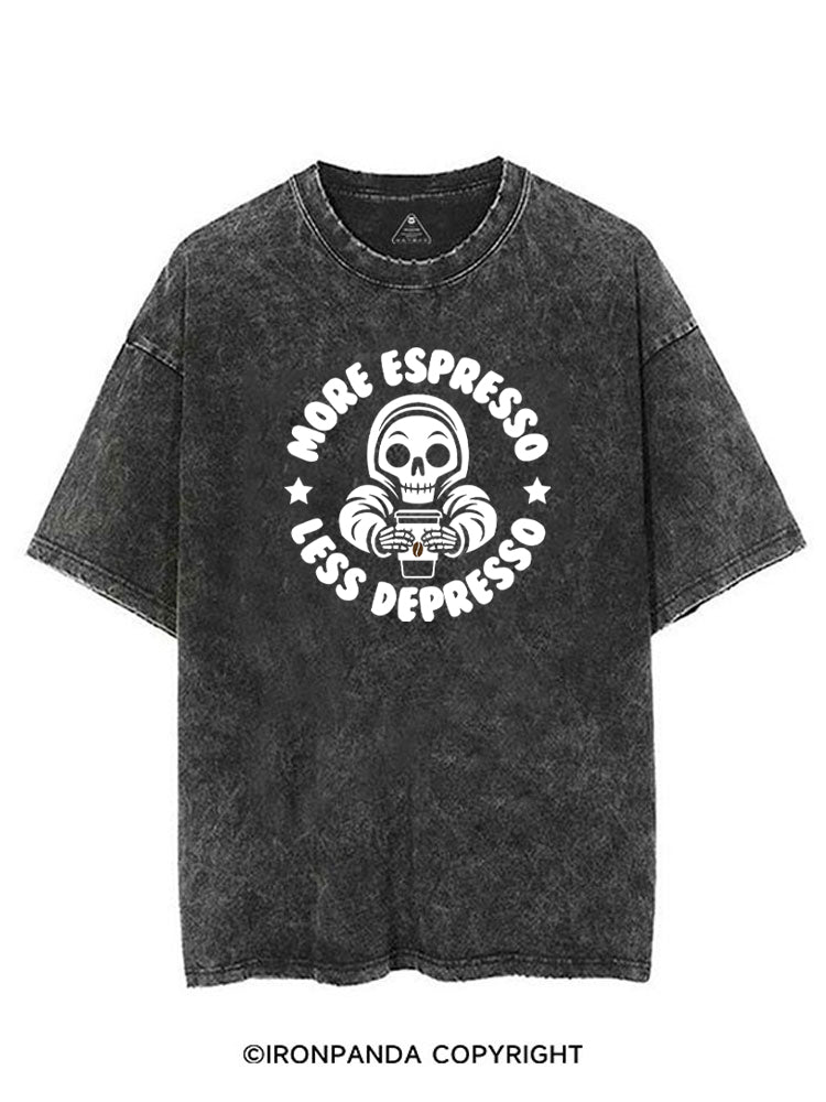 More Espresso Less Depresso VINTAGE GYM SHIRT