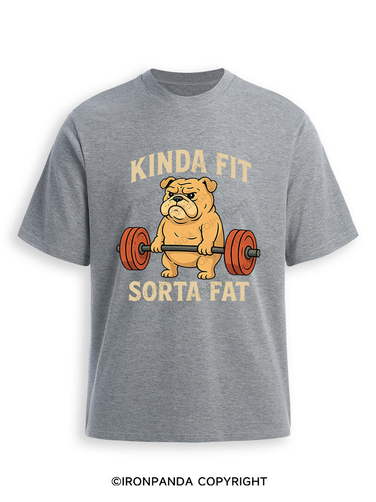 Kinda Fit Sorta Fat Dog New Ultra Soft Heather T-Shirt