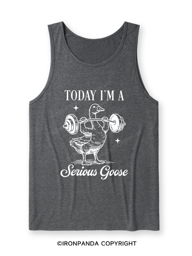 TODAY I'M A Serious Goose Ultra Soft Heather Tank