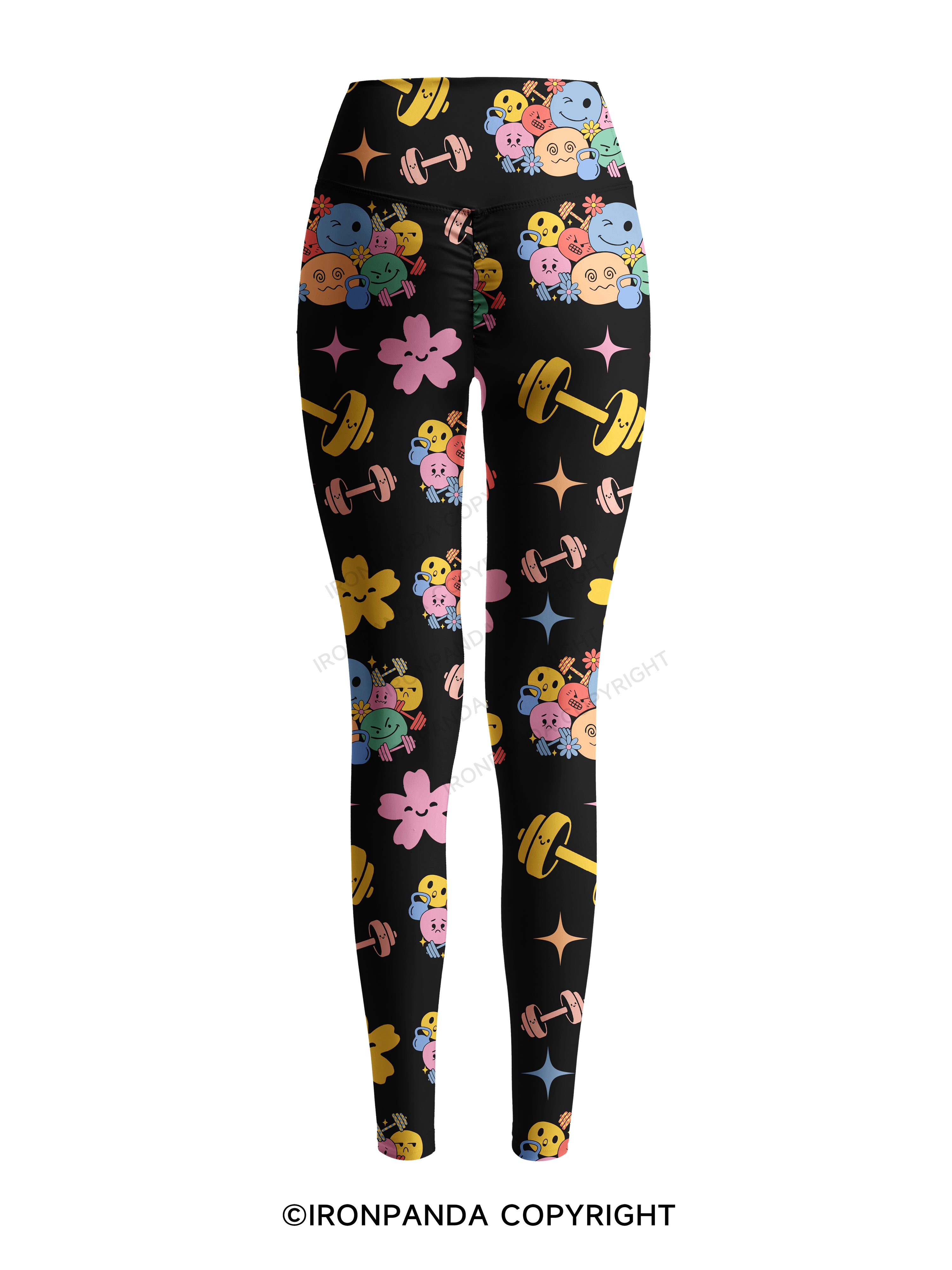 Groovy Mood Gym Printed Yoga Pants