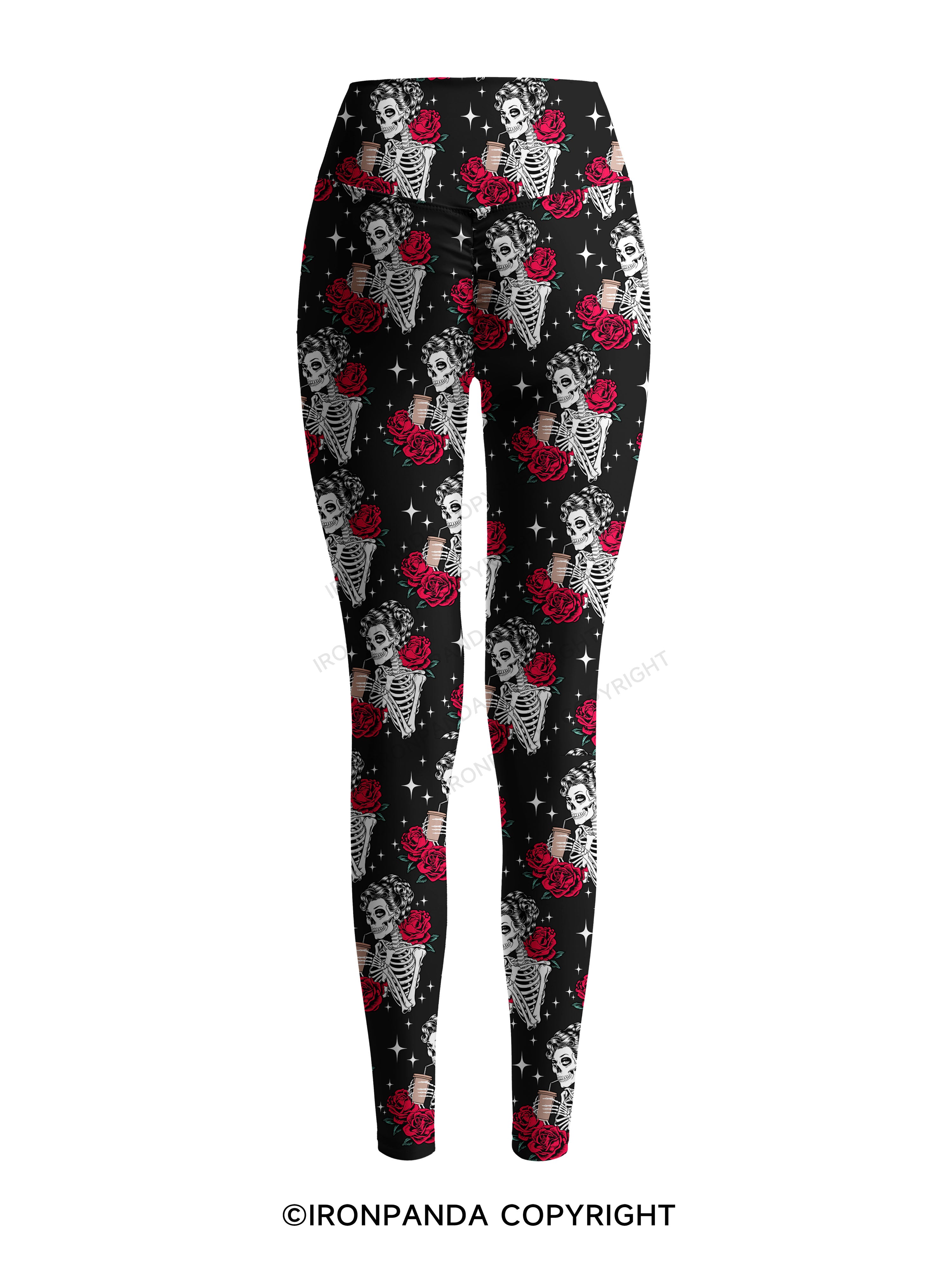 GO AWAY I'M INTROVERTING Printed Yoga Pants