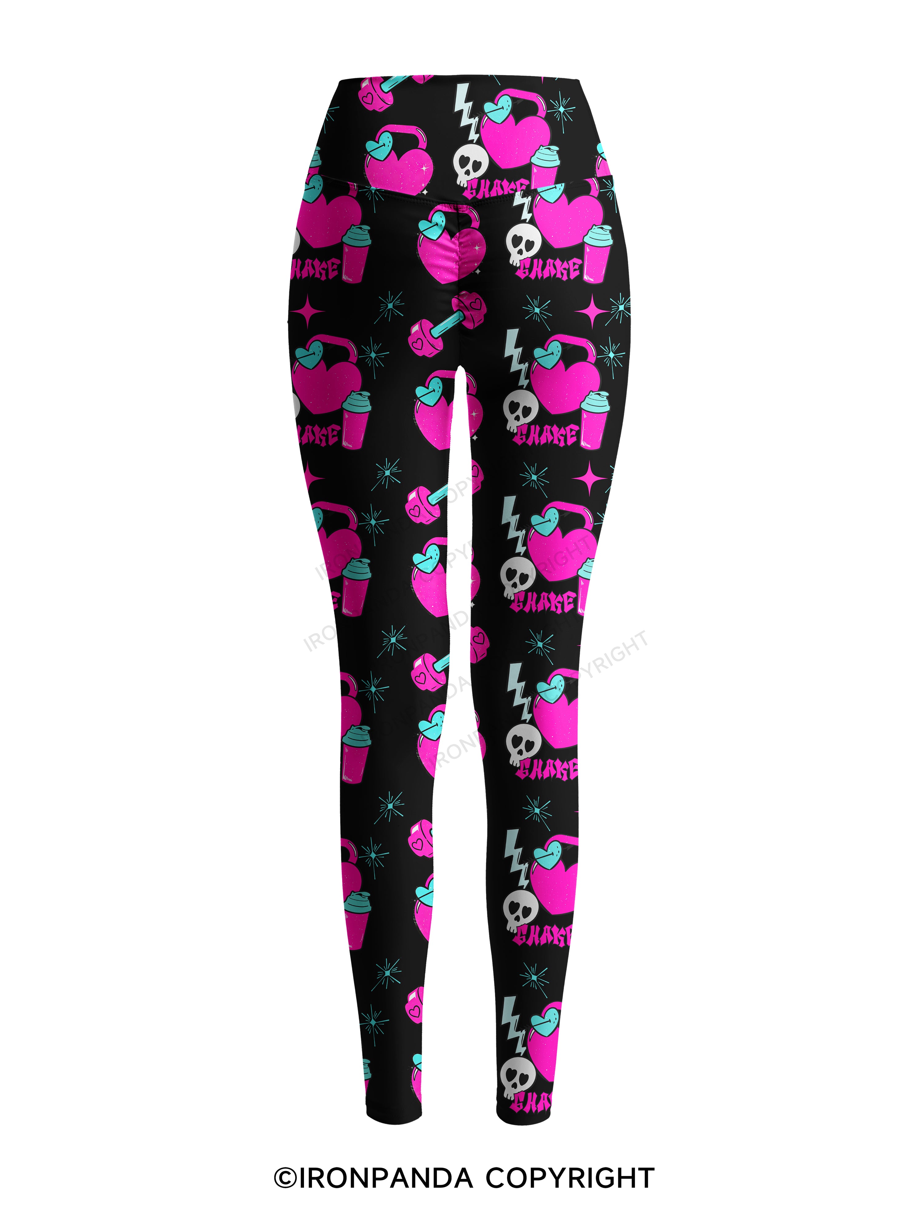 Shake Till You Gain Printed Yoga Pants