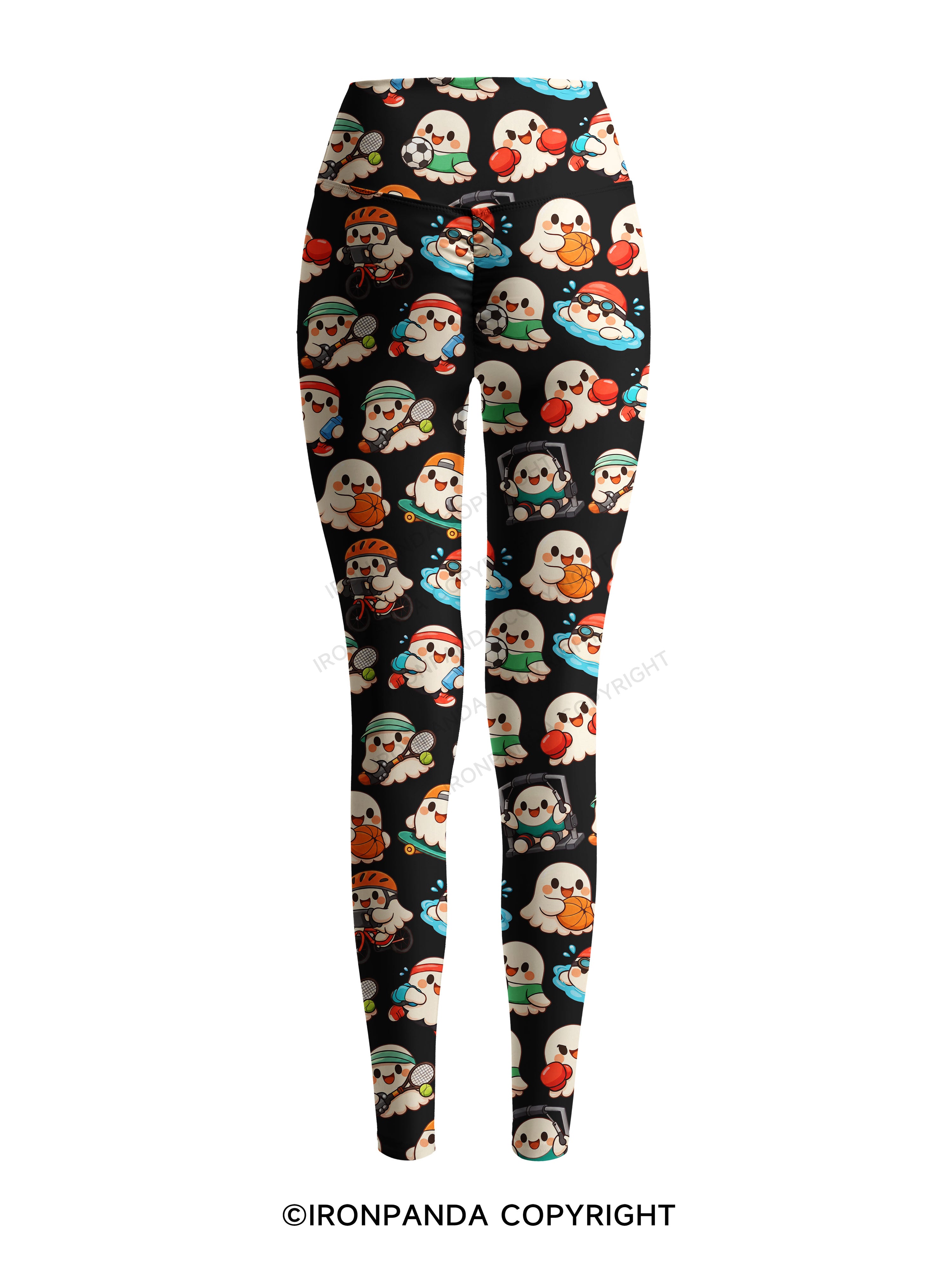 CUTE GHOST SPORTS Printed Yoga Pants