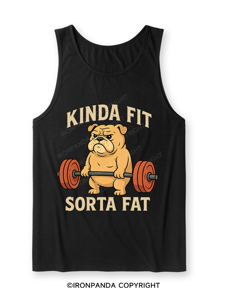 Kinda Fit Sorta Fat Dog New Ultra Soft Heather Tank