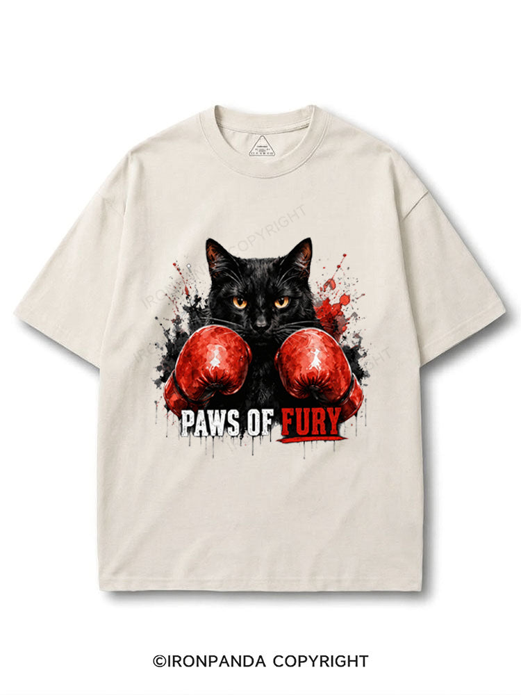 Paws of Fury Feline Boxer Cat Fighting COTTON PUMP COVER