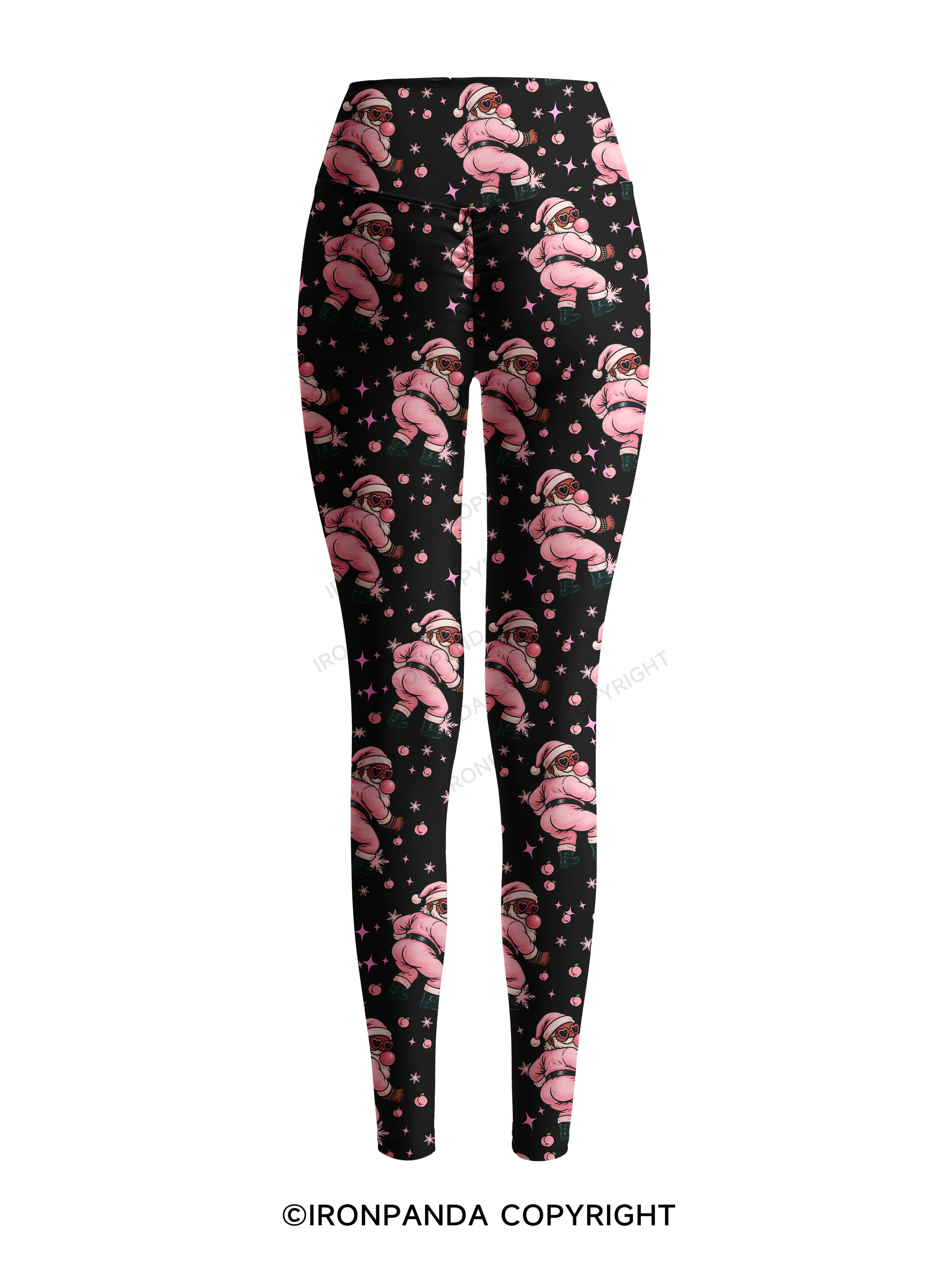 IRONPANDA MERRY THICC-MAS Printed Yoga Pants