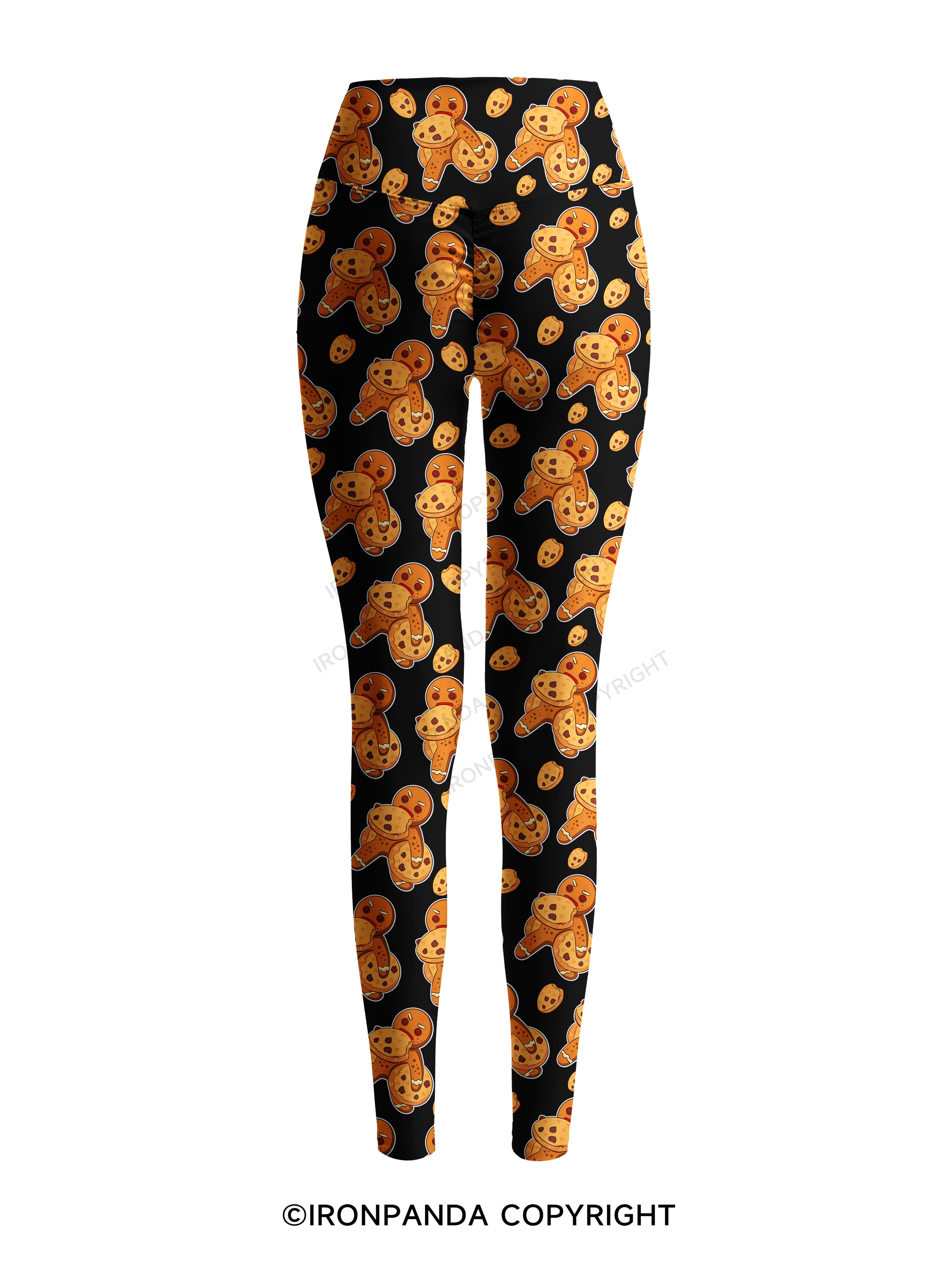 I DID IT ALL FOR THE COOKIES Printed Yoga Pants