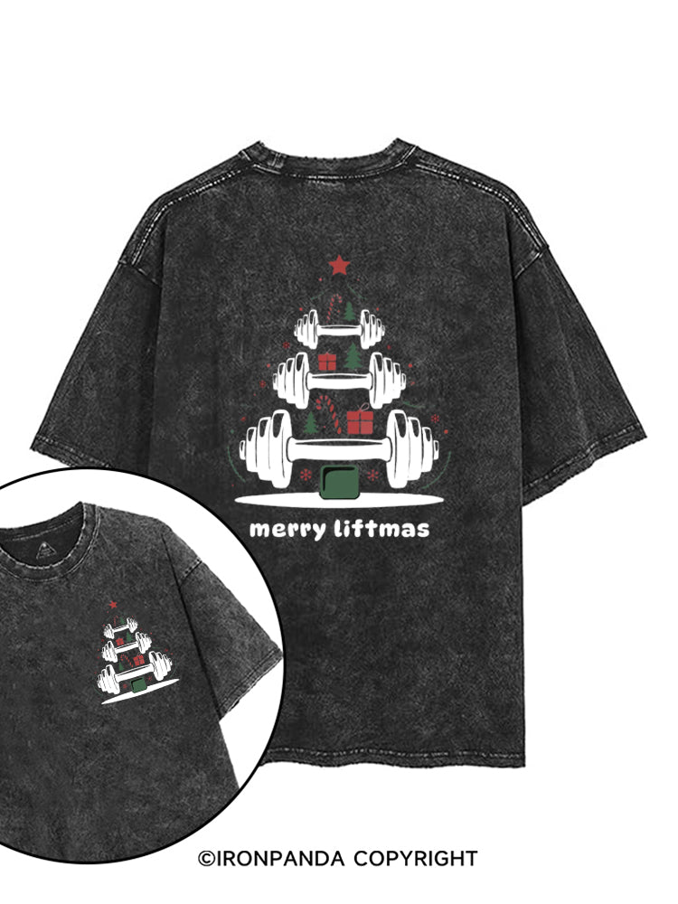 Merry Liftmas Funny Christmas Gym printed Gym Shirt