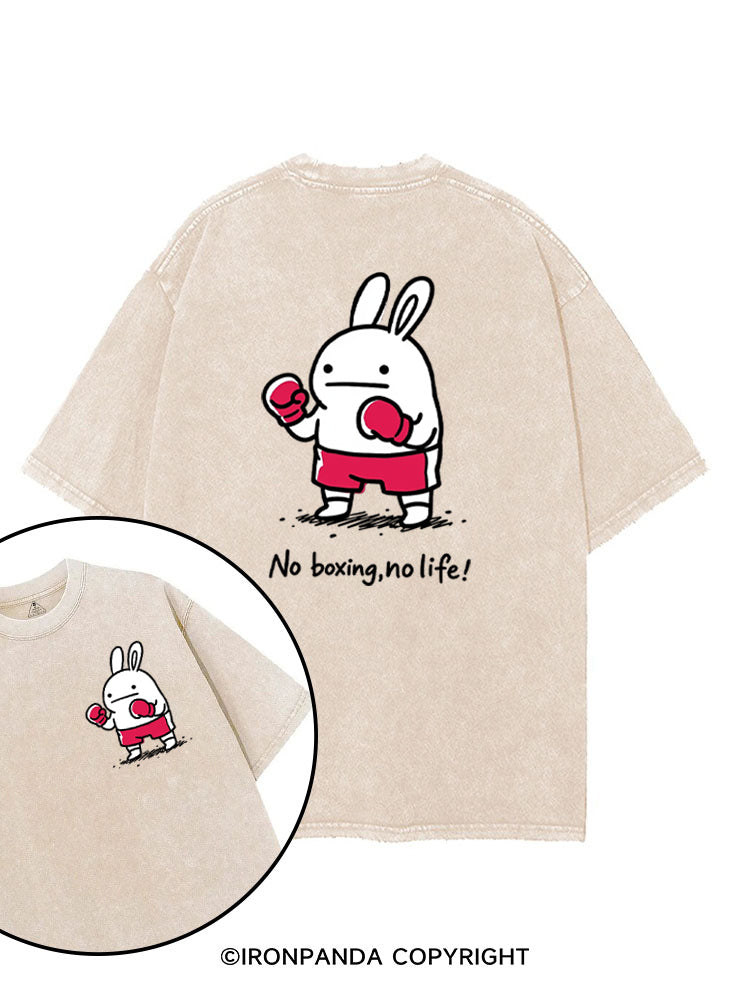No Boxing No Life printed Gym Shirt