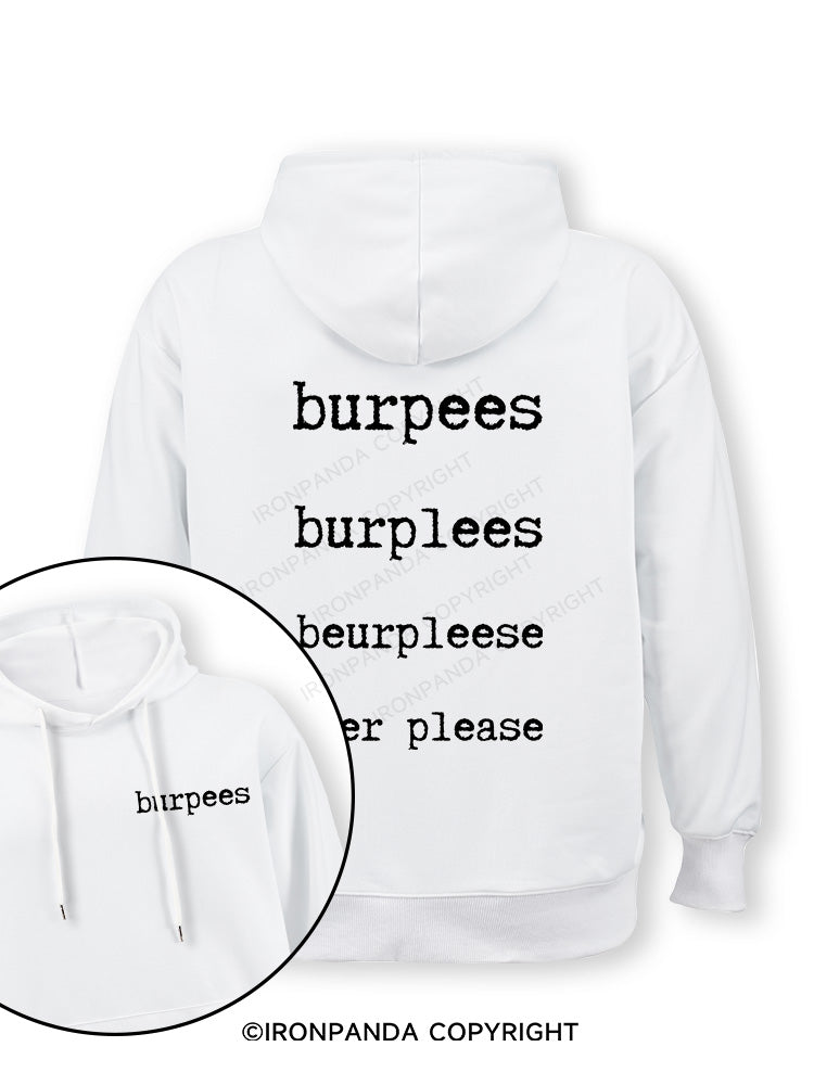 Burpees Double-Sided Printed Classic Gym Hoodie