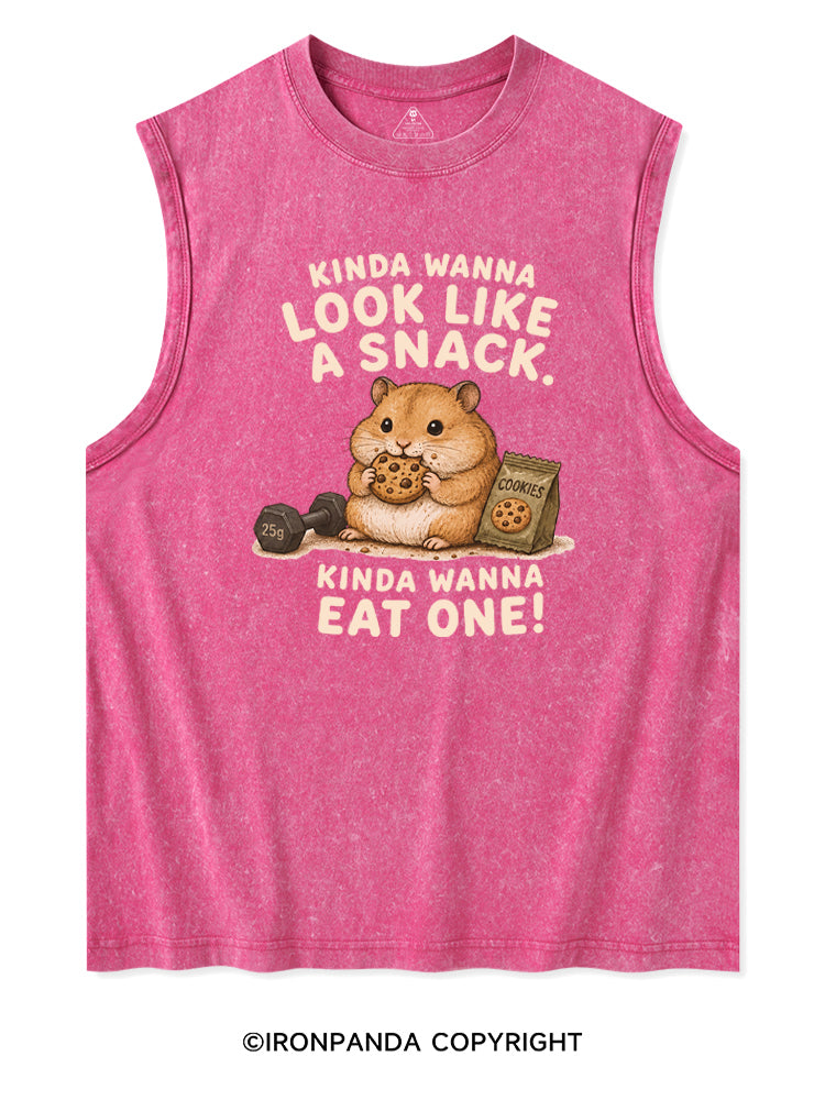 KINDA WANNA LOOK LIKE A SNACK, KINDA WANNA EAT ONE! Washed Tank