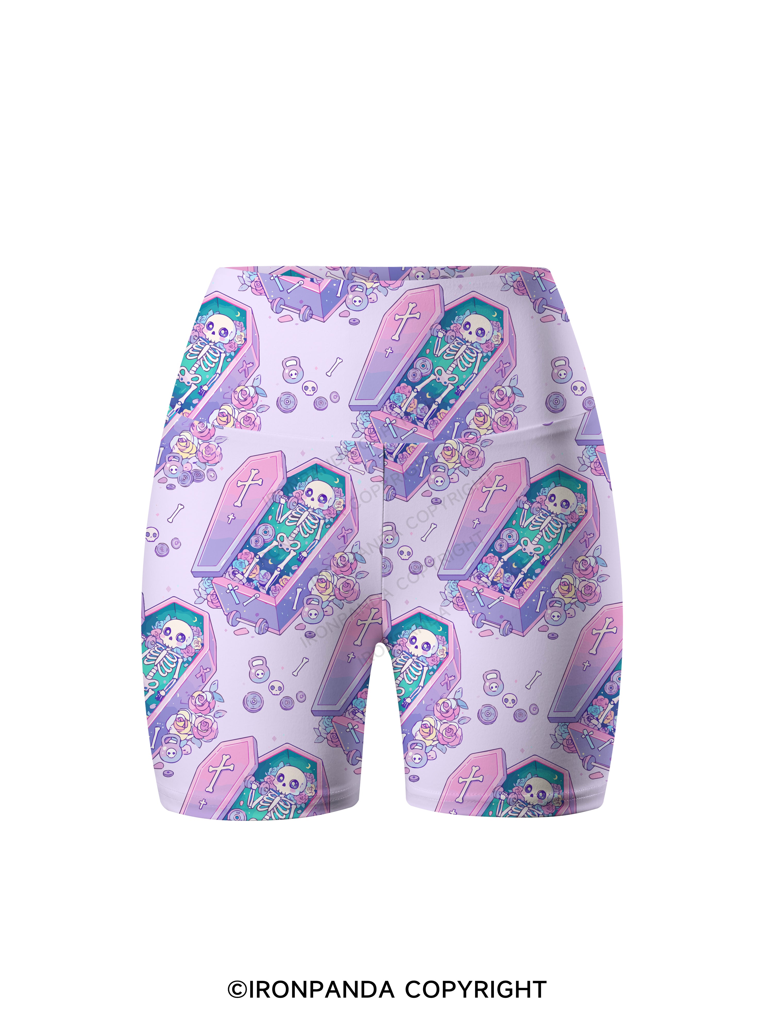 Dead Lifter Printed Yoga Cycling Shorts