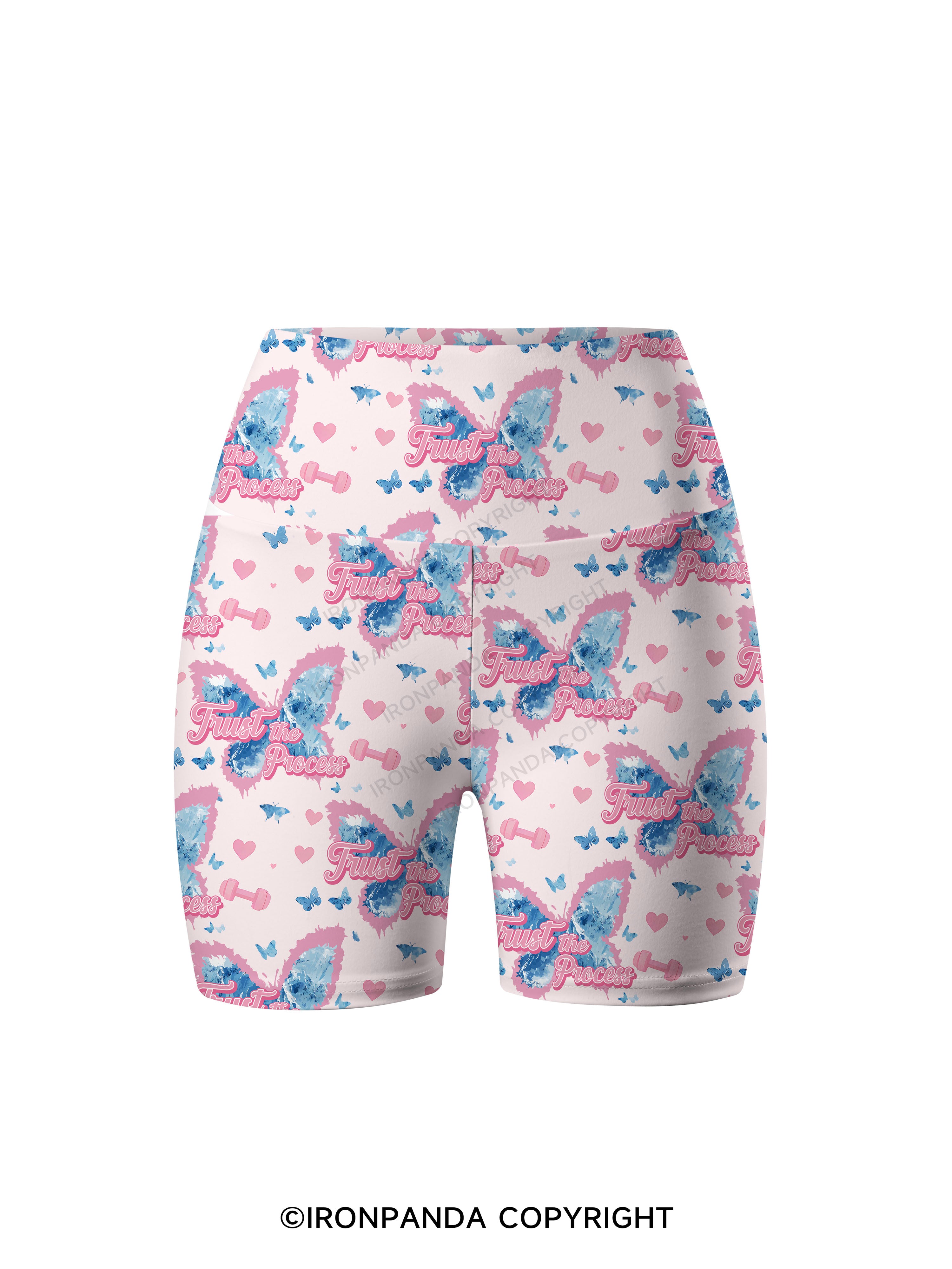 Trust the process fitness Printed Yoga Cycling Shorts