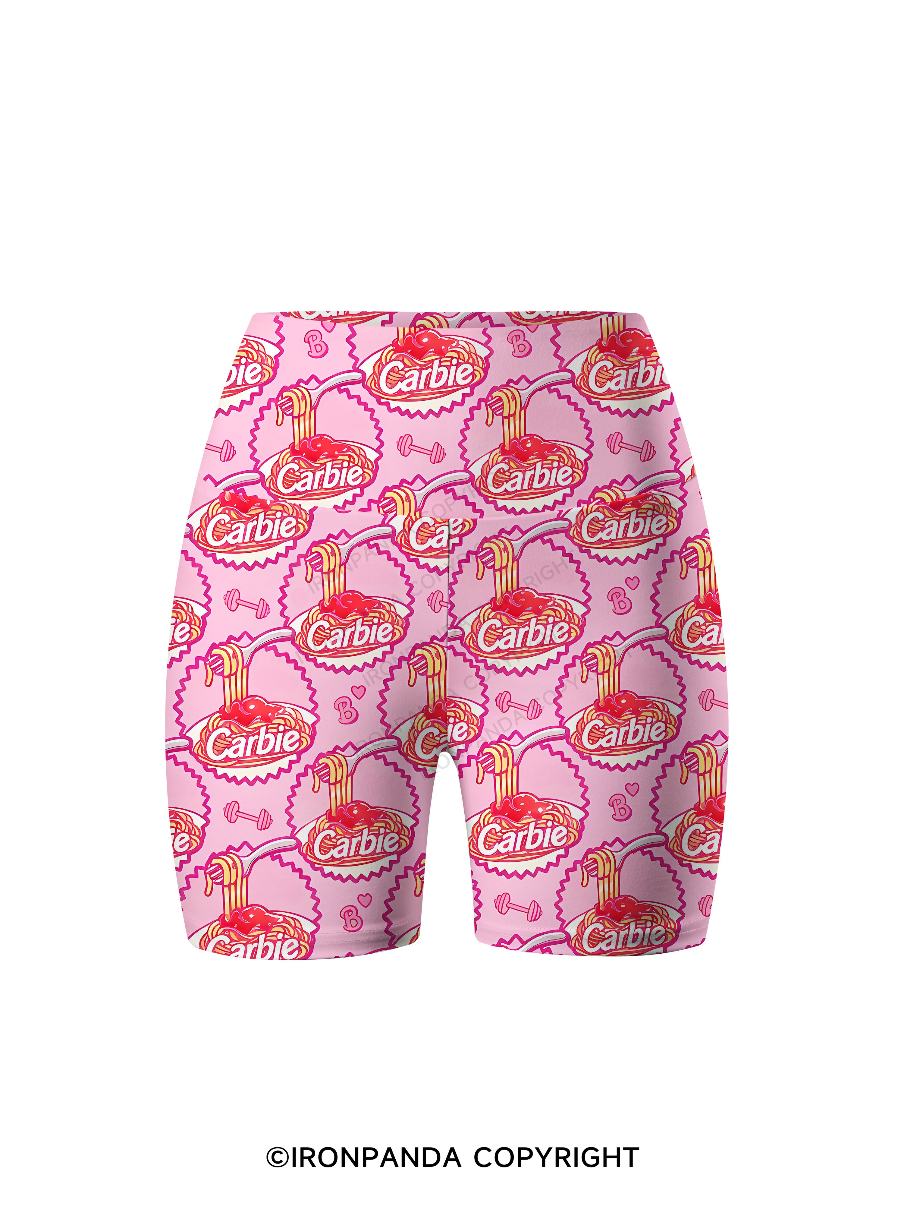 Carbie Printed Yoga Cycling Shorts