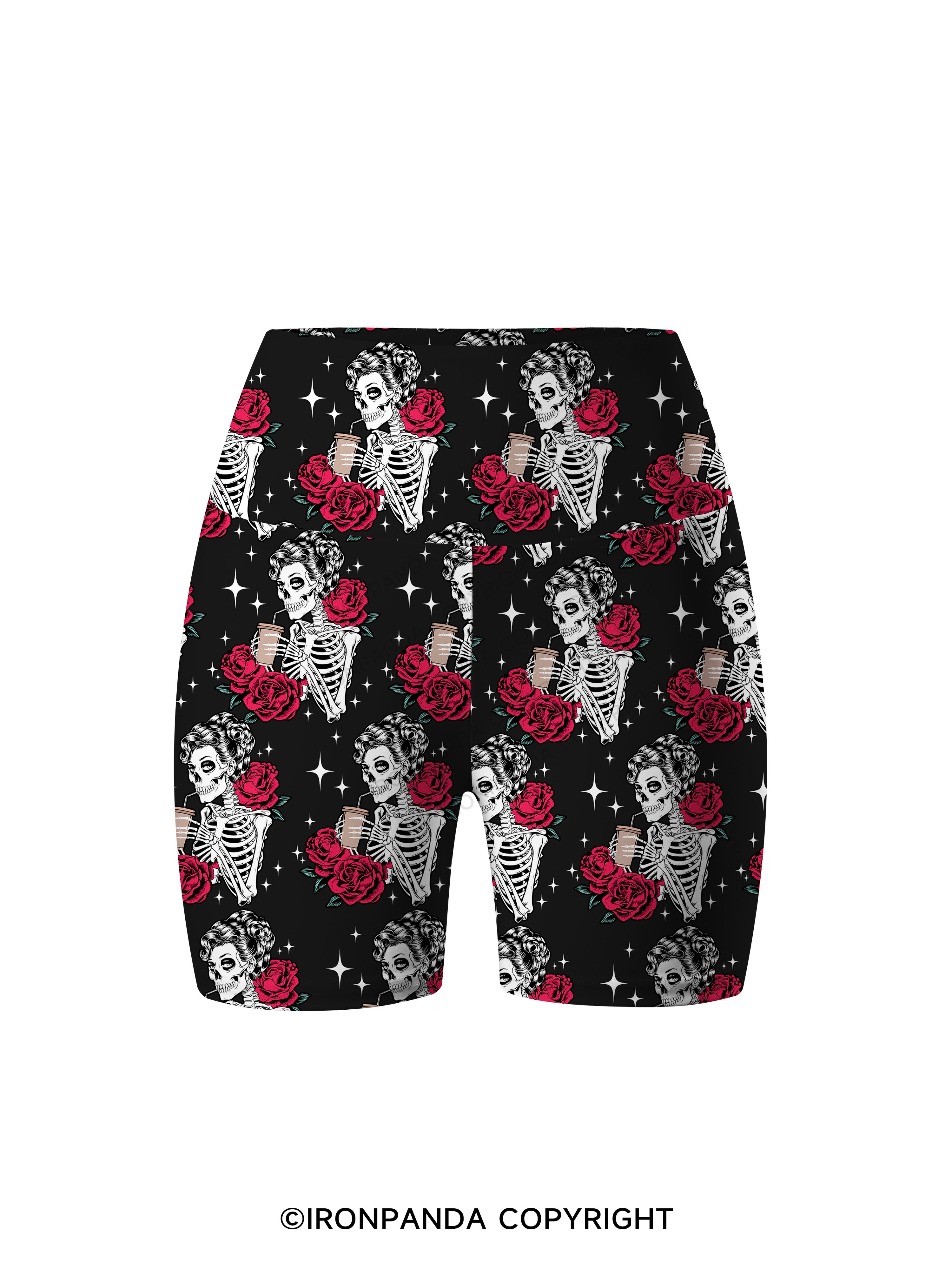 GO AWAY I'M INTROVERTING Printed Yoga Cycling Shorts