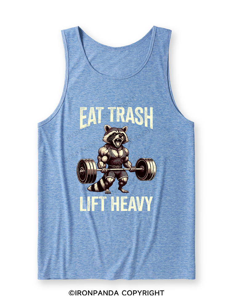 eat trash lift heavy Ultra Soft Heather Tank
