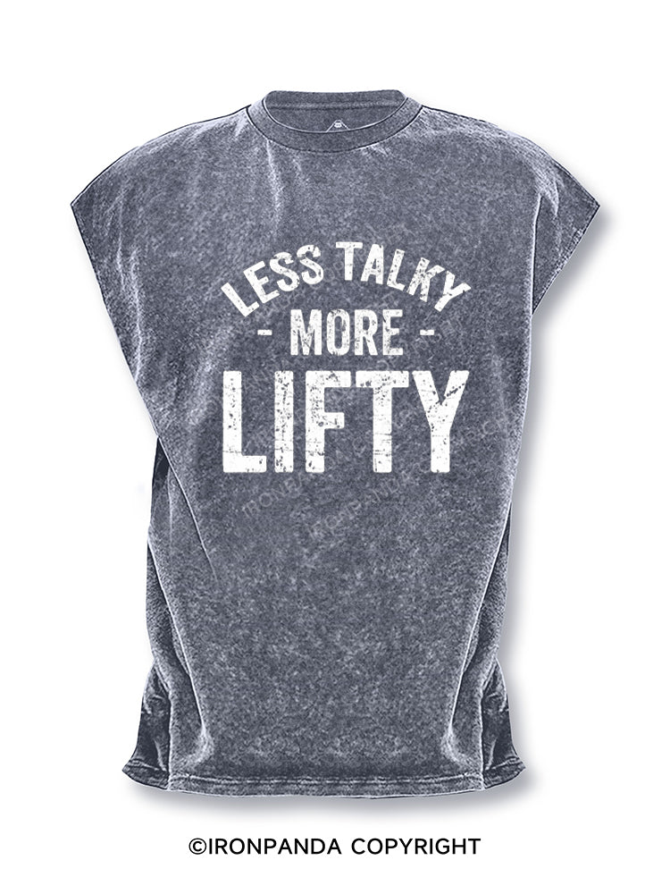 Less talky more lifty Cut Off Tank