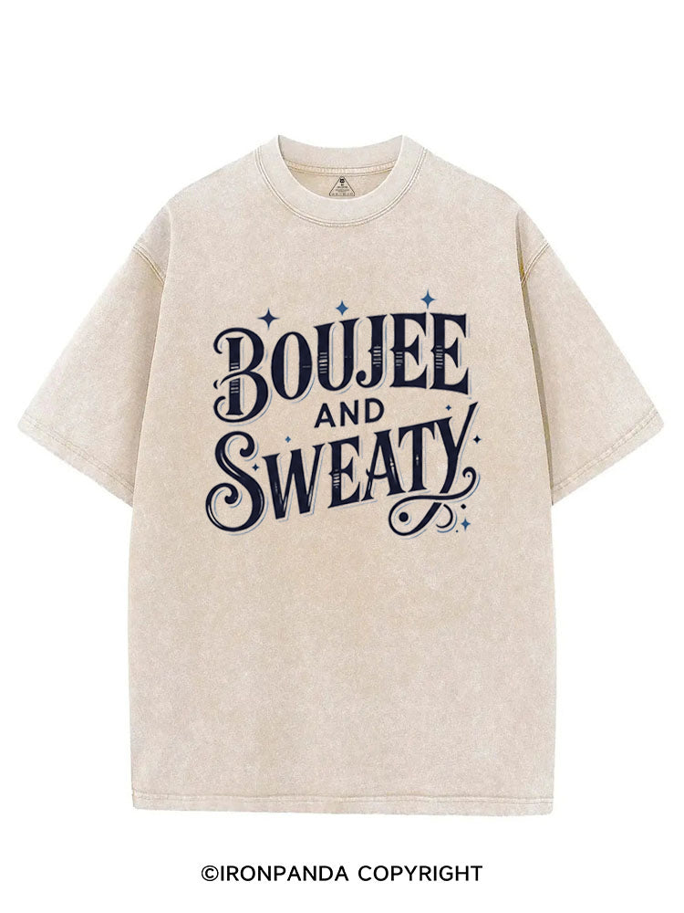 BOUJEE AND SWEATY VINTAGE GYM SHIRT