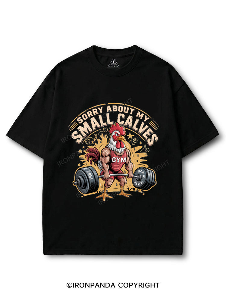 Sorry About My Small Calves Funny Rooster Deadlifting COTTON PUMP COVER