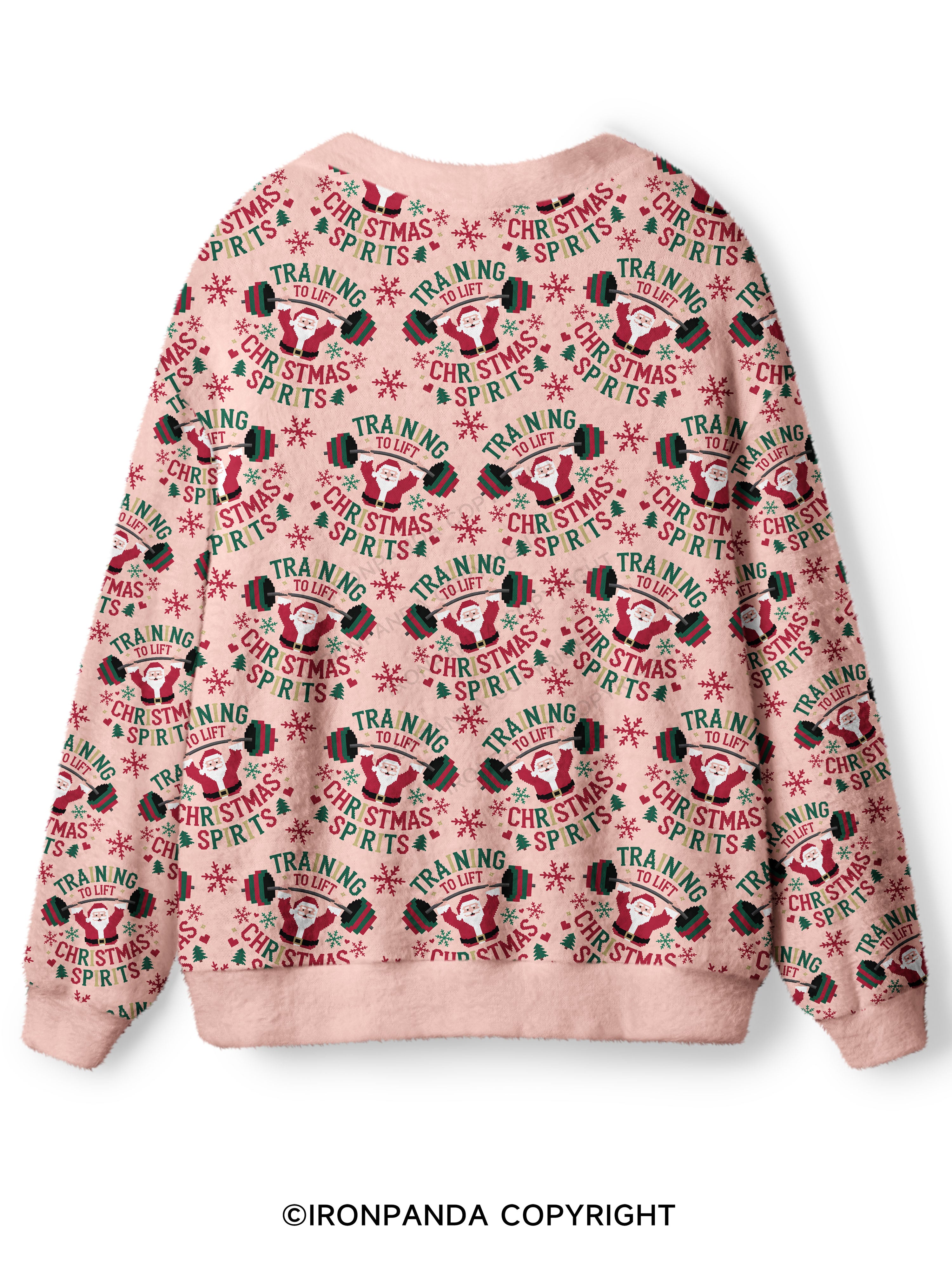 training to lift christmas spirits Ugly Cardigan Sweater