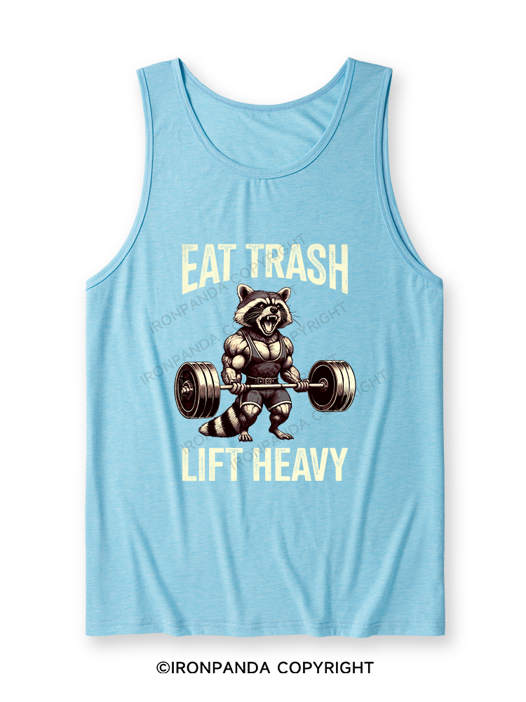 eat trash lift heavy Ultra Soft Heather Tank