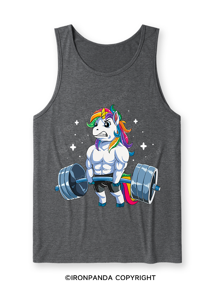 Weightlifting Unicorn Ultra Soft Heather Tank