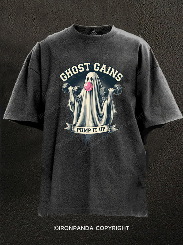 Ghost Gains Pump It Up Washed Gym Shirt