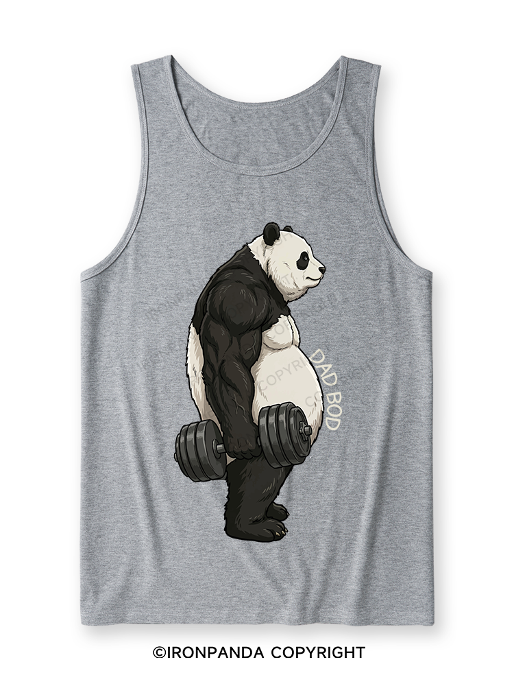 Dad Bod Panda Ultra Soft Heather Tank