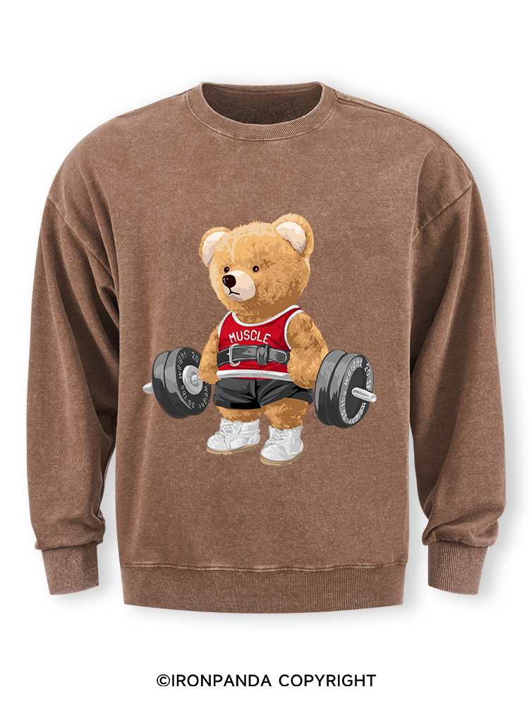 EXERCISE BEAR Washed Sweatshirt